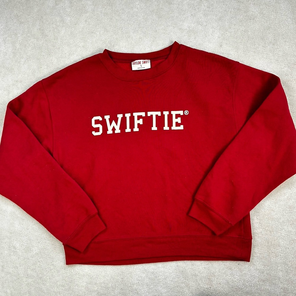 Taylor Swift Swiftie Red Crewneck Sweatshirt Women's Small Official Fan Merch